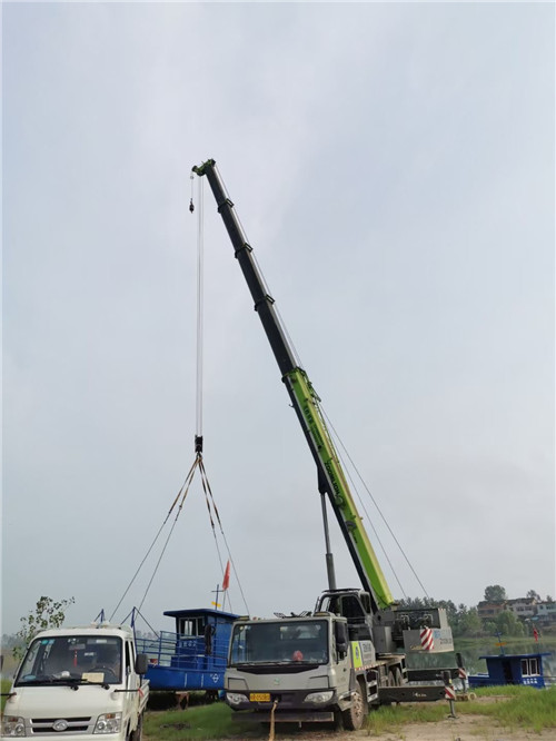 龙泉市桥梁建设吊装案例